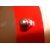 Bulaj płaski 323 mm czerwony szkło matowe nakrętki kołpakowe