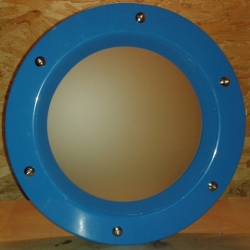 Bulaj tłoczony 350 mm niebieski szkło matowe nakrętki wieńcowe
