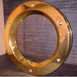 Bulaj tłoczony 350 mm złoty szkło przeźroczyste nakrętki wieńcowe