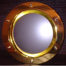 Bulaj tłoczony 350 mm złoty szkło matowe nakrętki kołpakowe