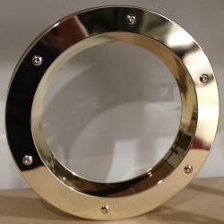 Bulaj tłoczony 350 mm złoty szkło przeźroczyste nakrętki wieńcowe